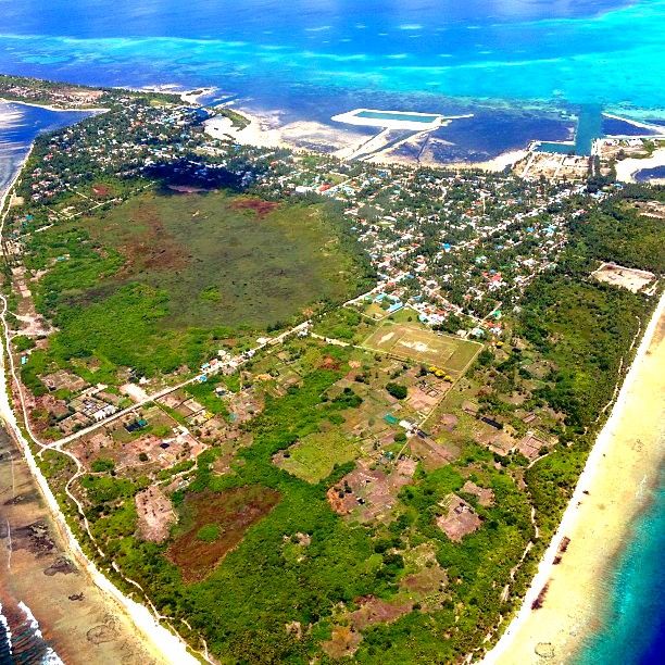 Lush tropical vegetation on Meedhoo